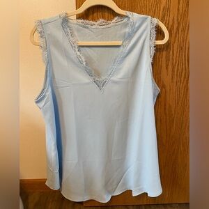 Chiffon Eyelash Tank